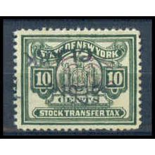 Used Revenue 10c N.Y. Stock Transfer Fine WA2767