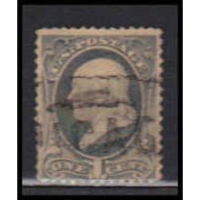 Used 206 1c Benjamin Franklin Average Plus RA0380