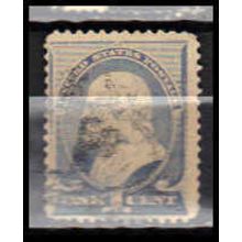 Used 212 1c Benjamin Franklin Average Plus RA0513