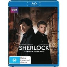 Sherlock Series 3 Blu-ray | Benedict Cumberbatch, Mart.Freeman | Region Free