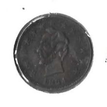1864 US Civil War Token Lincoln OK XF Rare