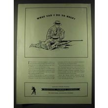 1942 Hercules Powder Company Ad - What can I do to help?