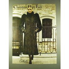 1979 Christian Dior Brown Dyed Swakara Broadtail Fur Ad