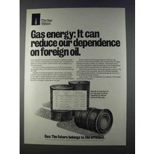 1980 AGA American Gas Association Ad - Foreign Oil