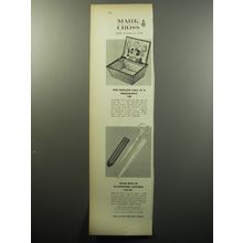 1951 Mark Cross Advertisement - English Wicker Sewing Center and Desk Shears