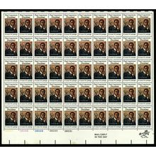 Paul Laurence Dunbar Sheet of Fifty 10 Cent Postage Stamps Scott 1554
