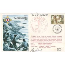 RAF Escaping Society Shelburne Line Rennes Flown Signed Military FDC