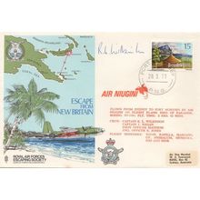 Escape From New Britain RAF Escaping Society CAPTAIN Hand Signed FDC