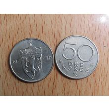 Norway 1976 50 ore Coin