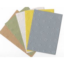 A6 Embossed Paper. 10 Sheets. Floral. Cardmaking Scrapbooking Crafts Toppers