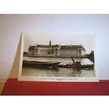 NEW COUNTY HALL, RIVER THAMES, LONDON used vintage postcard RP 1926 pm =
