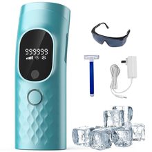 Laser Hair Removal for Women and Men - Permanent Painless Ice Cooling IPL Device