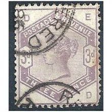1883 SG191 3d Lilac Fine Used Check Letters "ED".