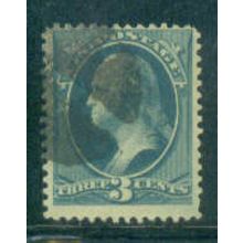 Used 184 3c George Washington Barely Clears M00552