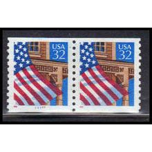 Used 2913 32c U.S. Flag Over Porch Very Fine CNP Left 77767 PA1730