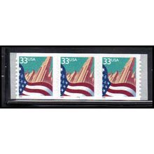 3281 33c U.S. Flag Over City Fine MNH PNC 6666/3 PA4063