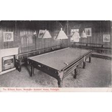 Billiard Room Soldiers Home Wesleyan Pirbright Surrey Postcard
