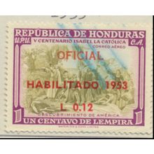 Honduras Stamp Scott #CO52, Used