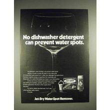 1972 Jet-Dry Water Spot Remover Ad - No Detergent