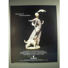 1987 Lladro Lady with Shawl Ad - Enchanting Elegance