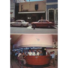 Bar Ebano Gran Canaria Pub Staff Classic Spanish Car Postcard