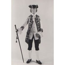 Toy Man Traditional Swiss Costume Freilburg Armelweste Zurich Museum Postcard