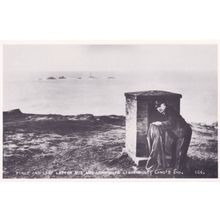 Lands End Postman Last Pillar Box Real Photo Postcard