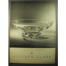 1954 Steuben Glass Scroll-footed Bowl Advertisement