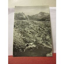 RIFUGIO PUEZ, DOLOMITES, ITALY used vintage postcard RP 1962 postmark #