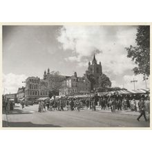 Norwich Market in 1962 Norfolk Rare Postcard