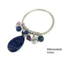 Charm Bracelets - Semi Precious Stone Bracelets - Sodalite Spirit - BR-WB0163...