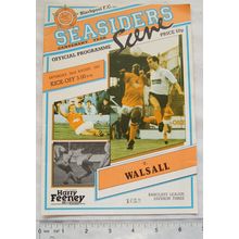 1987 programme Blackpool FC v. Walsall