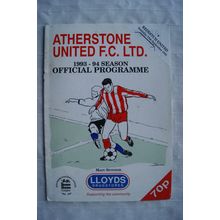 1993 programme Atherstone United v. Redditch United