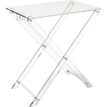 TV Tray Acrylic Folding TV Tray Table Foldable Furniture Modern Small Desk Space