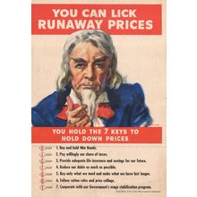 LickRunawayPrices-Flagg-ww2-posters Art Gallery Poster Canvas Print Wall Decorat