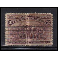 Used 231 2c Landing of Columbus Almost Very Fine K0914