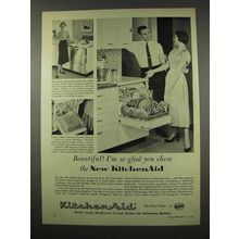 1956 KitchenAid Dishwasher Ad - I'm So Glad You Chose