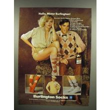 1979 Burlington Socks Ad - in German - Hallo, Mister Burlington