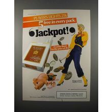 1986 Players Lights Cigarette Ad - Jackpot!