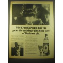 1966 Beefeater Gin Ad - Why Evening People like you go for