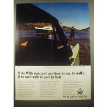 1966 W.D. & H.O. Wills Tobacco Ad - If the Wills man can't get there by car