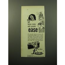 1950 Leica Cameras Ad - Get better shots with greater ease