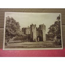 THE BARBICAN, ALNWICK CASTLE, NORTHUMBERLAND used postcard 1954 pm #