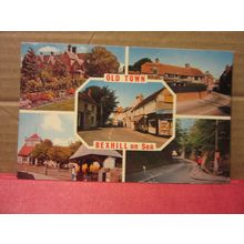 multiview, OLD TOWN, BEXHILL-ON-SEA, SUSSEX. unused postcard =