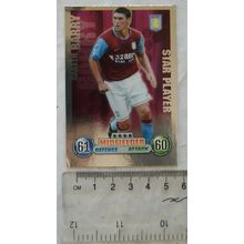2007/08 Topps Match Attax Trading Card - Gareth barry, Aston Villa, Star Player