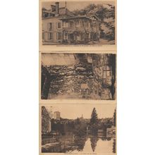 Issoudun Issoundun Chateau 3x Antique French Rare Postcard s
