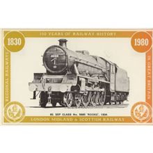 LM&SR SKP Class 5660 Rooke 1934 Train Anniversary postcard