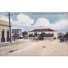 Manaos Manaus Praca Uruguayana Delegacia Fiscal Brazil Old Postcard