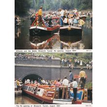 Blisworth Tunnel Northampton Reopening Boat Trips 2x Postcard