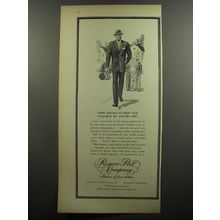 1952 Rogers Peet Clothing Ad - Firm double-nubbed silk tailored by Rogers Peet